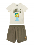 adidas Komplekti kuuluvad t-s&auml;rk ja &scaron;ortsid The Simpsons JL9174 Beež Regular Fit