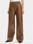 Max Mara Leisure Tehisnahast p&uuml;ksid Brezza 2415131141 Pruun Wide Leg