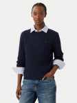 Tommy Hilfiger Kampsun Fine WW0WW44993 Tumesinine Regular Fit