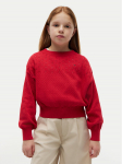 Tommy Hilfiger Kampsun Pointelle KG0KG09504 Punane Relaxed Fit