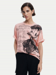 Desigual T-s&auml;rk Donald 25SWTKAH Roosa Loose Fit