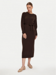 Max Mara Leisure Kootud kleit Scrivia 24263260 Pruun Regular Fit S