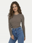 ONLY Kampsun Louisa 15344579 Pruun Slim Fit
