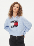Tommy Jeans Kampsun Center Flag DW0DW16528 Sinine Regular Fit