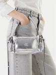 Calvin Klein K&auml;ekott Pocket Silver Nylon Small Bag LV04F3443G H&otilde;bedane