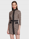 Elisabetta Franchi Kokteilikleit AB-339-31E2-V460 Beež Slim Fit