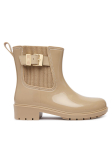 Tommy Hilfiger Kalossid Th Buckle Glossy Ankle Rain Boot FW0FW09543 Beež