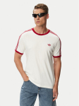 adidas T-s&auml;rk Drop Needle 3 Stripes Tee KS7449 Valge Regular Fit