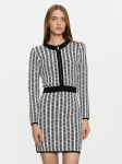 Gaudi Kootud kleit 421FD13012 Must Slim Fit