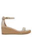 Tommy Hilfiger Espadrillid Suede Ankle Mid Wedge Espadrille FW0FW08479 Beež