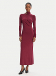 Simona Corsellini &Otilde;htune kleit A25CPAB00601 Bordoopunane Slim Fit