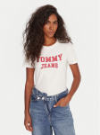 Tommy Jeans T-s&auml;rk Varsity DW0DW21966 Valge Regular Fit