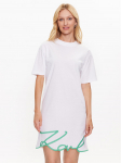 KARL LAGERFELD Igap&auml;evane kleit Signature 231W1357 Valge Relaxed Fit