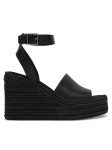 Calvin Klein Espadrillid Wedge Espad 70 Aop Lth HW0HW03138 Must