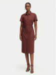 Patrizia Pepe Pluusikleit 2A3067/A9B9-B887 Tumepruun Regular Fit