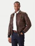 Aeronautica Militare Nahkjope 252PN0846U100839 Pruun Regular Fit