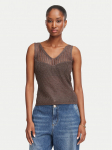 Morgan Top 262-MGATO Tumepruun Slim Fit