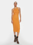 Patrizia Pepe Kokteilikleit 2A2735/K186-R824 Oranž Slim Fit