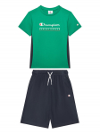 Champion Komplekti kuuluvad t-s&auml;rk ja &scaron;ortsid 306992 Roheline Regular Fit