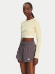 adidas S&auml;rkpluus Ribbed JD0013 Beež Slim Fit