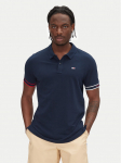 Tommy Jeans Polo s&auml;rk Flag Cuff DM0DM21306 Tumesinine Slim Fit
