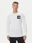 The North Face Pikkade varrukatega T-s&auml;rk Fine NF0A8A6P Valge Regular Fit