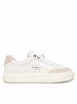 Calvin Klein Tossud Basket Cupsole Laceup Lth Mix YW0YW02023 Valge
