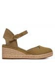 Tommy Hilfiger Espadrillid Mid Wedge Espad Closed Toe FW0FW09233 Pruun 41