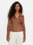 Vero Moda Tehisnahast jope Jose 10300938 Pruun Regular Fit