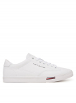 Tommy Hilfiger Tossud Signature Midsole Lace-Up Trainers With Leather FM0FM05814 Valge 41