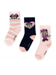Mickey&Friends Pikad sokid ACCCS-AW24-341DCLS (3-PACK) Roosa