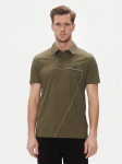 Aeronautica Militare Polo s&auml;rk 251PO1862J682 Khakiv&auml;rviline Regular Fit