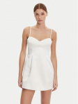Bardot Kokteilikleit 59817DB Valge Slim Fit