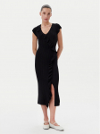 TWINSET Kootud kleit 251LB3CAA Must Slim Fit XL