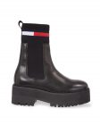 Tommy Jeans Poolsaapad Tjw Flatform Chelsea Sock EN0EN02301 Must 40