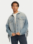Mustang Teksajakk Ozark Fringe 1015681 Sinine Relaxed Fit XXL