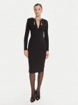 Elisabetta Franchi Kokteilikleit AB-805-57E2-V460 Must Slim Fit