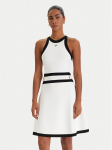 KARL LAGERFELD Kootud kleit B1W13004 Valge Regular Fit
