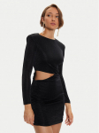 Simona Corsellini Kokteilikleit A24CEAB052 Must Slim Fit
