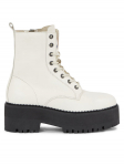 Tommy Jeans Saapad Tjw Boot Zip Up EN0EN02305 Valge