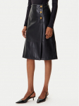 TWINSET Tehisnahast seelik 252TP2233 Must Regular Fit