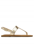 Tommy Hilfiger Sandaalid Metallic Leather Thong Sandal FW0FW08798 Kuldne