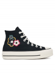 Converse Tennised Chuck Taylor All Star Lift Platform Floral Patchwork A15534C Must