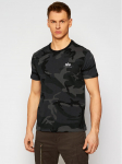Alpha Industries T-s&auml;rk Basic T Small Logo Camo 188505C Hall Regular Fit S