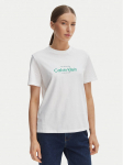 Calvin Klein Jeans T-s&auml;rk NYC Logo LV047F810G Valge Classic Fit