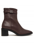 Calvin Klein Saapad Block Heel Ank Boot Lth Hdw HW0HW03171 Pruun