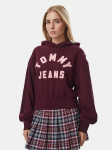 Tommy Jeans Pluus Arch DW0DW23455 Bordoopunane Oversize