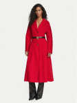 Elisabetta Franchi Villane mantel CP-03D-67E2-V860 Punane Regular Fit