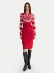 Liu Jo Kootud kleit TF5215 MS63L Punane Regular Fit XXL