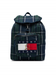 Tommy Jeans Seljakott Tjm Archive Check Backpack AM0AM14816 Roheline